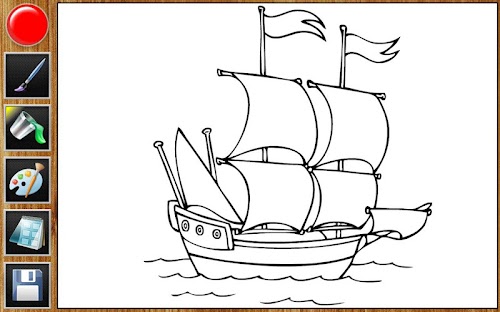 Android application Coloring drawing screenshort