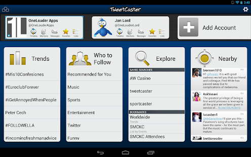 TweetCaster Pro for Twitter - screenshot thumbnail