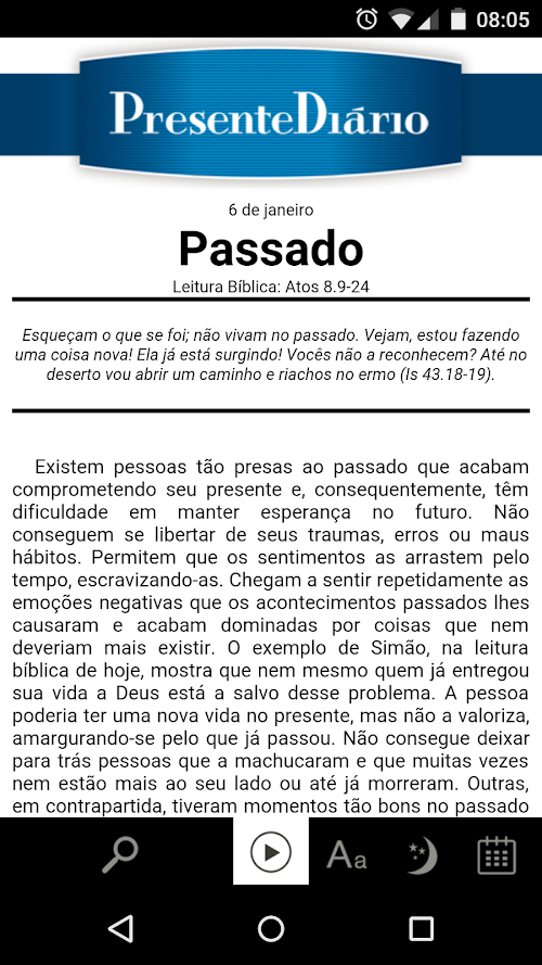 Android application Presente Diário 18 screenshort