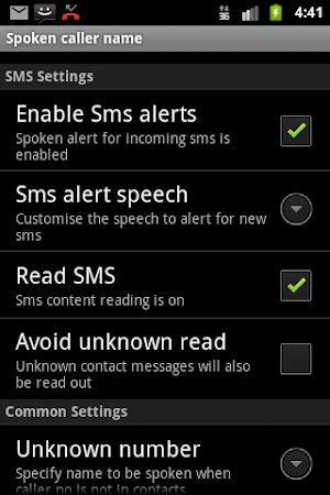 Talking SMS and Caller ID full v1.17