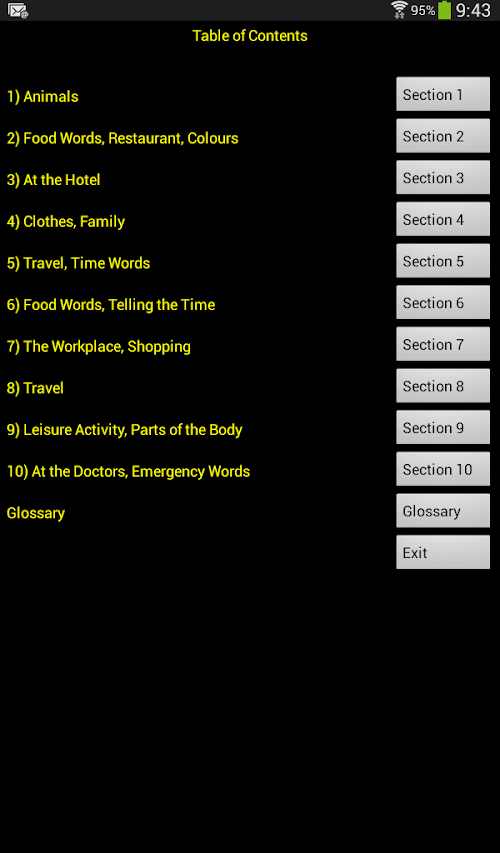 Android application Linkword Japanese Beginners screenshort