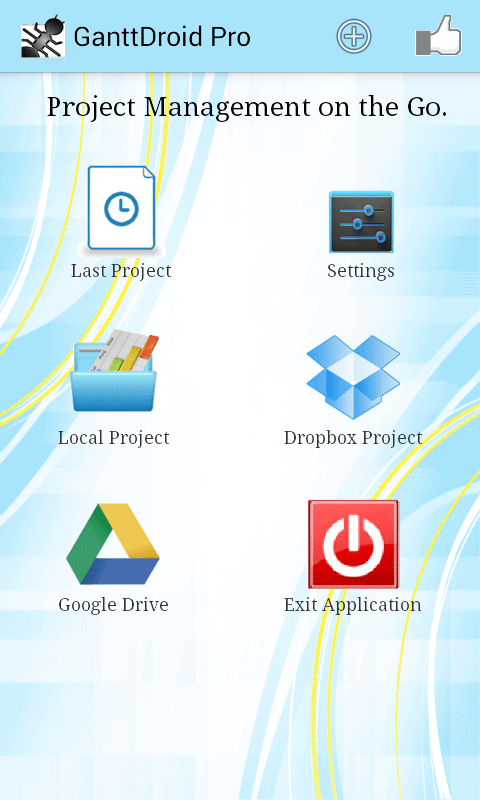Android application GanttDroid Extended screenshort