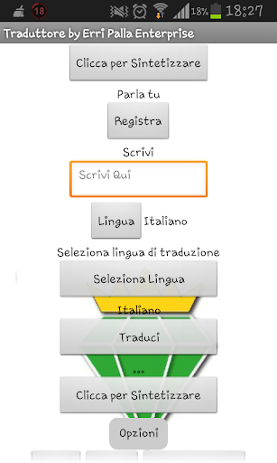 Traduttore con Sintesi Vocale