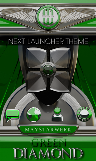 Next Launcher theme Green Diam