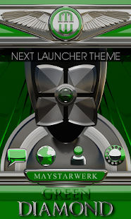 How to download Next Launcher theme Green Diam patch 4.62 apk for pc