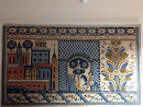 Norwegian Arrival Stitched Mural