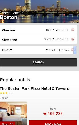 Boston Hotel booking