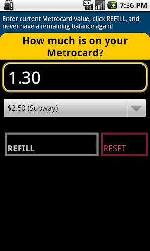 Refill My Metrocard