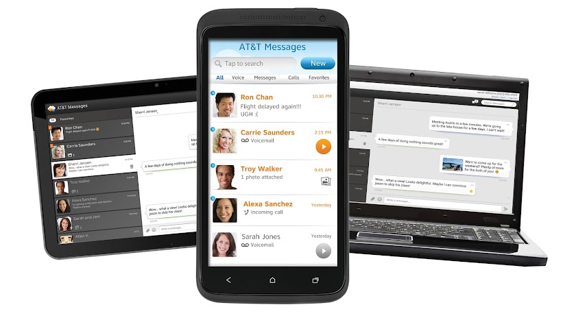 AT&amp;T Messages for Tablet Screen 3