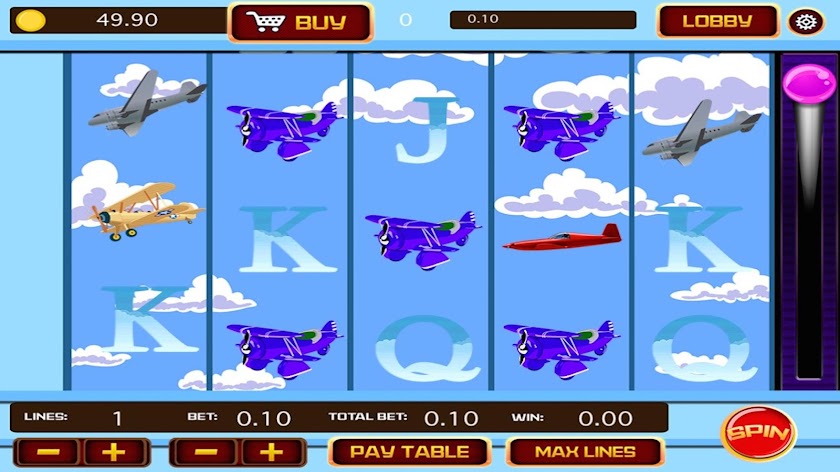 Airplane Casino Slots Screen 2