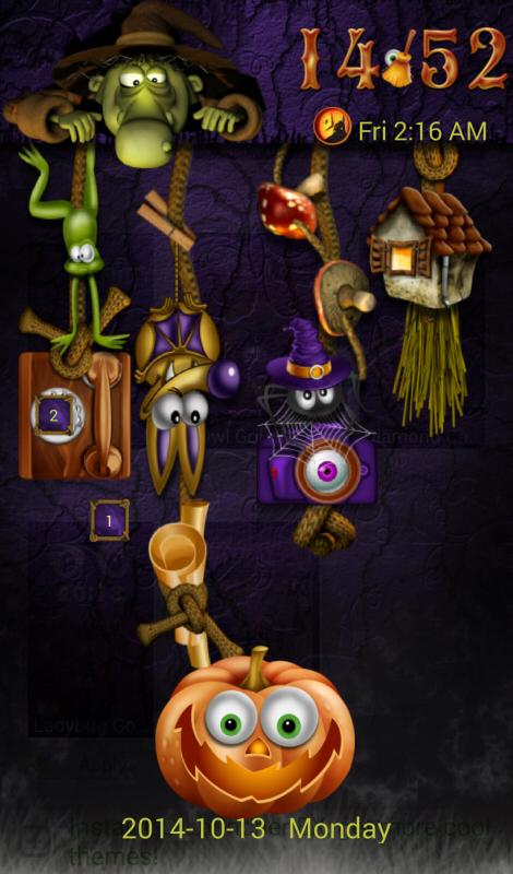 Android application GO Locker: Halloween Theme screenshort
