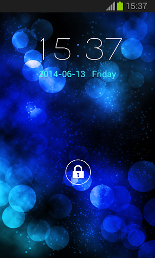 Lock Screen for S4 Blue
