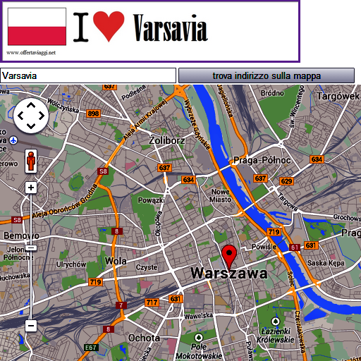 Warszawa map