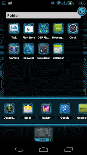 【免費個人化App】PCB Blue HD TSF Shell Theme-APP點子