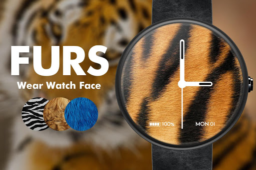 Natural: Furs Wear Watch Face