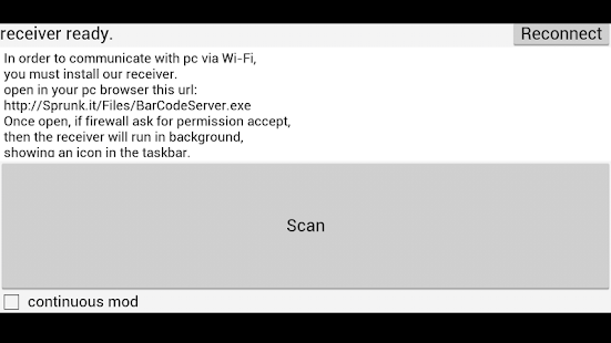 BarCode Scanner to Pc Wi-Fi