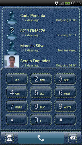 exDialer Denim Theme