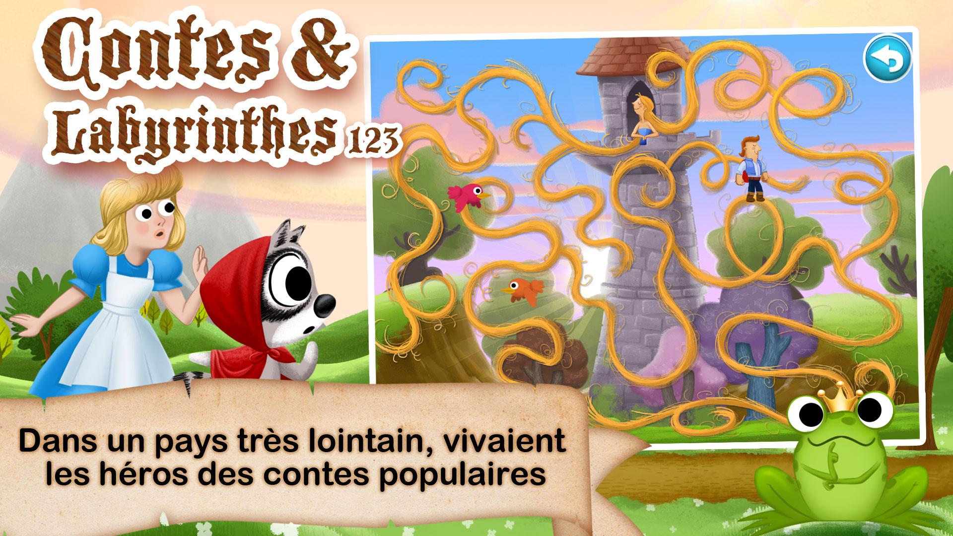 Android application Fairytale Maze 123 for Kids HD screenshort