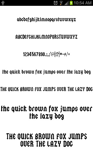 【免費個人化App】Gothic Fonts for FlipFont free-APP點子