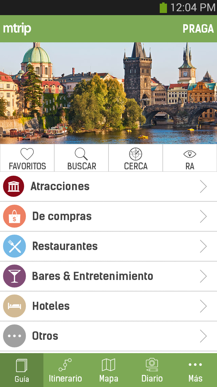 Android application Prague Travel Guide - mTrip screenshort
