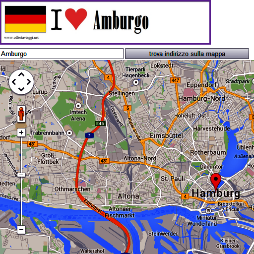 Hamburg map