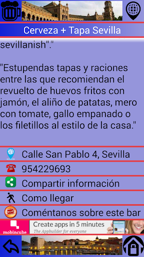 【免費旅遊App】Cerveza + Tapa Sevilla-APP點子