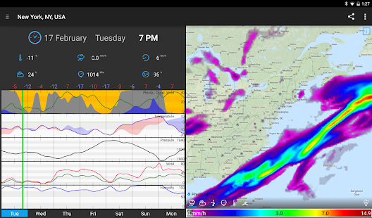 WeatherBomb screenshot for Android