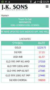 Free JKSons Live! Bullion Rates APK for Android
