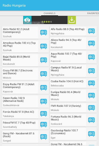 Radios de Hungría