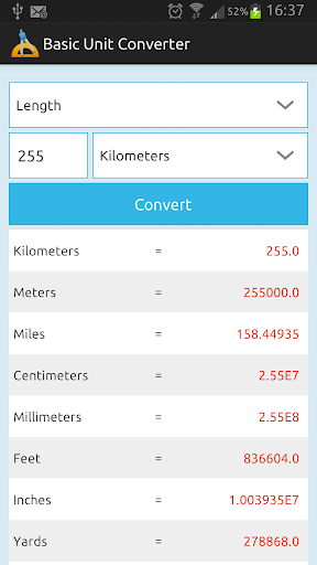 Basic Unit Converter