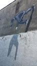 Climbing Man Mural