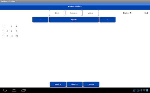 Matrices Calculator Free Trial Screenshots 2