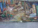 Mural of Traditional Cooking Techniques