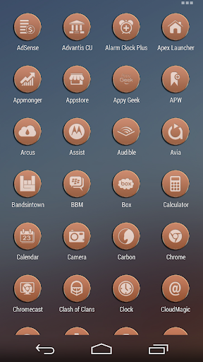 【免費個人化App】VM9 Orange Glass Icons-APP點子