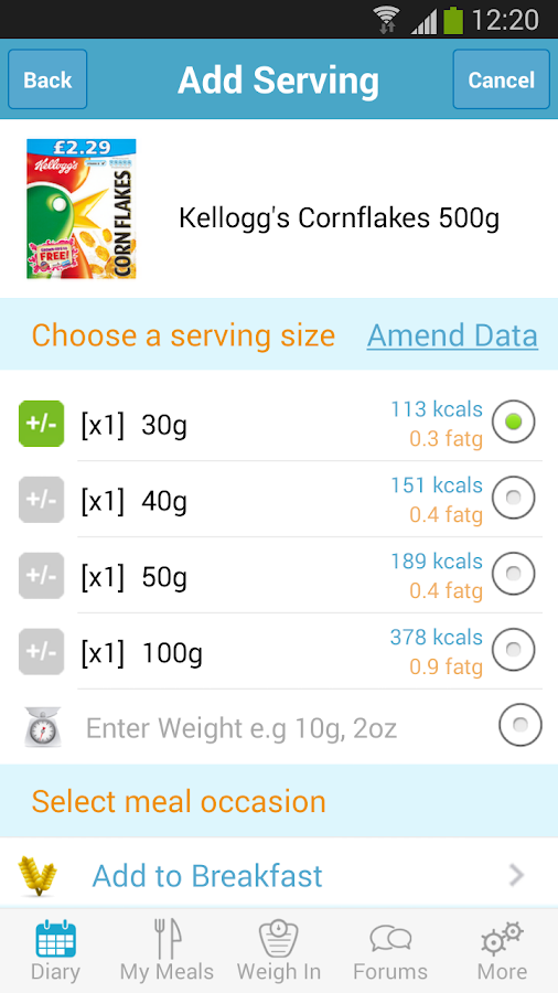 Calorie Calculator Android Apps on Google Play