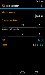 Tip Calculator Screenshots 1