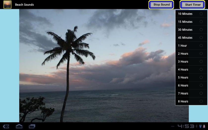 Beach Sounds Screen 3