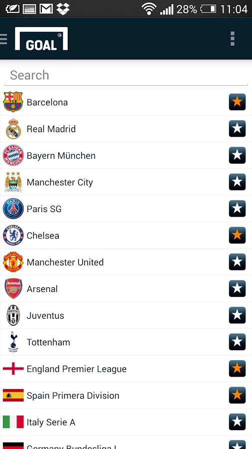 Goal Live Scores Android Apps on Google Play