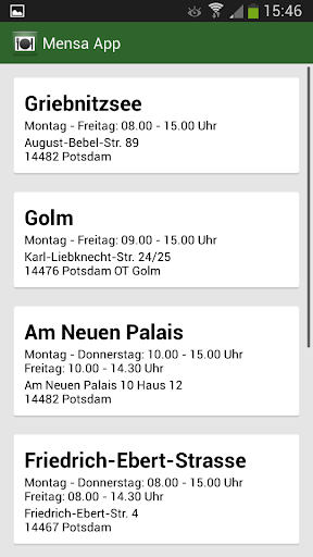 Mensa App Potsdam