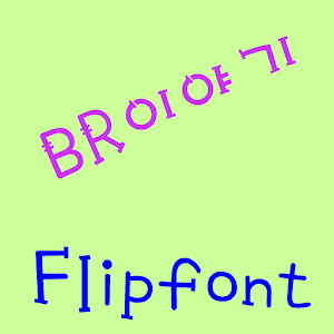 BRstory™ Korean Flipfont logo