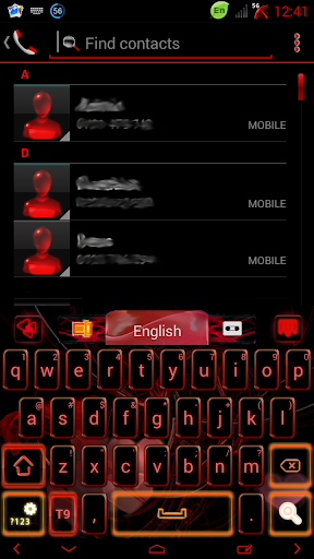 Heart Flame GO Keyboard theme