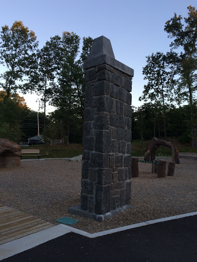 Stone Pillar At J J Lane Park