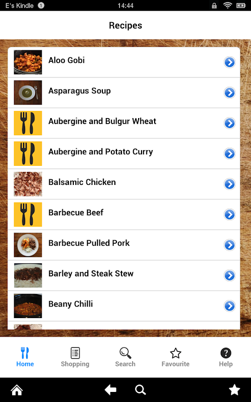 Android application Clean Wholesome Recipes screenshort