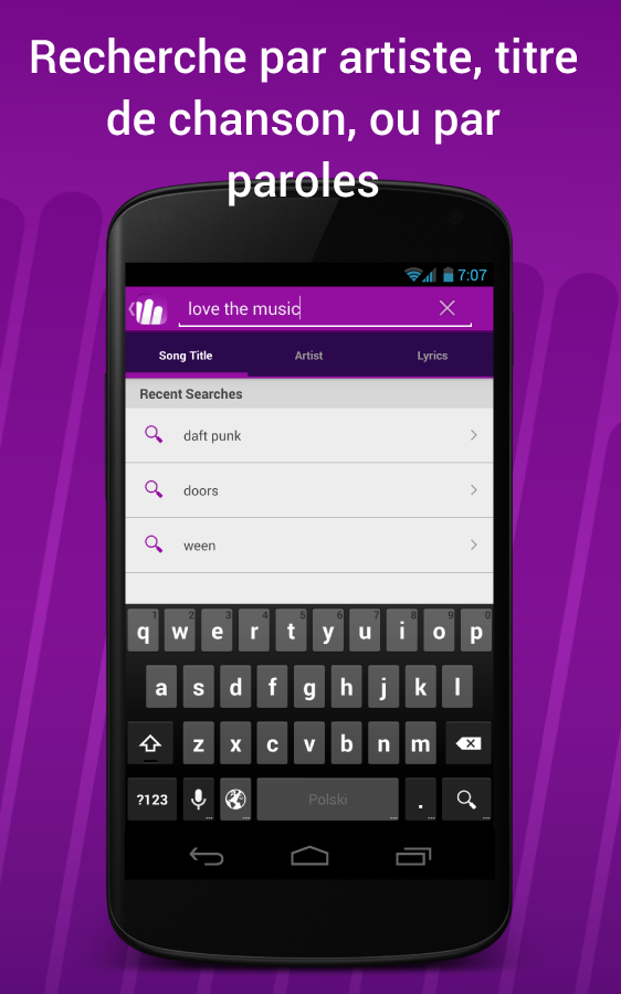   Lyrically - Paroles Musique – Capture d'écran 