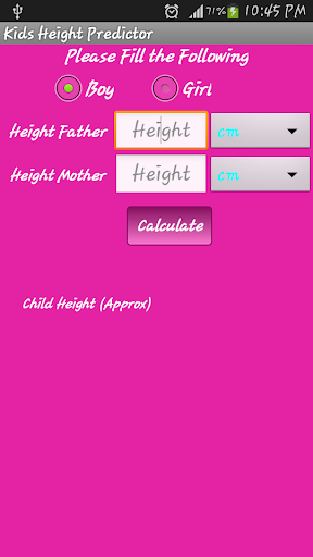 Baby kids Height Predictor