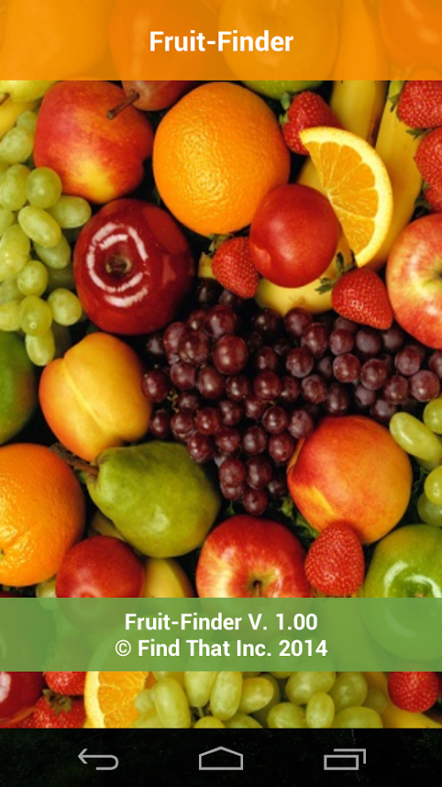 Android application Fruit Finder *free* screenshort
