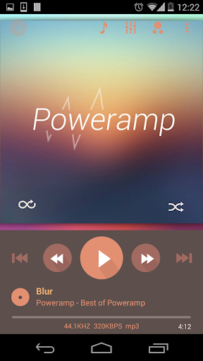 Poweramp skin 2in1 Flat Autumn