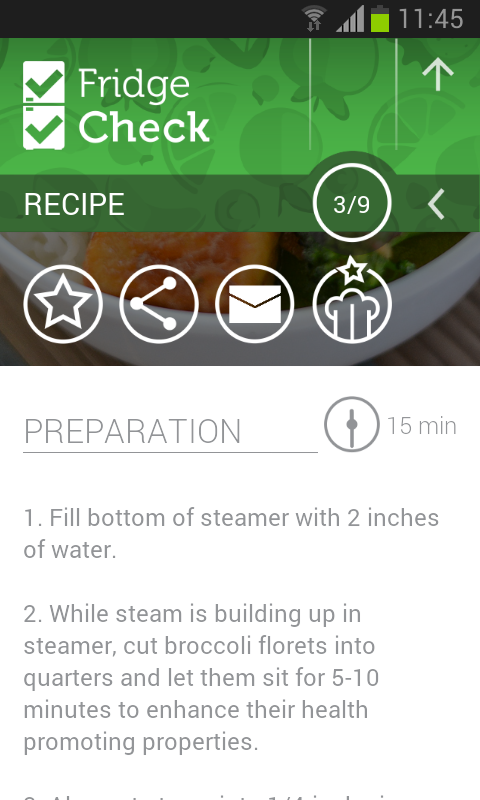    Fridge Check (Cooking recipes)- screenshot  