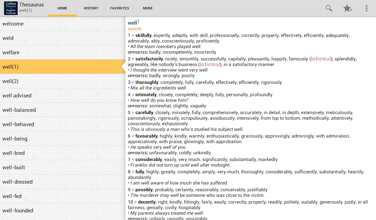 Collins Thesaurus English TR Android Apps on Google Play