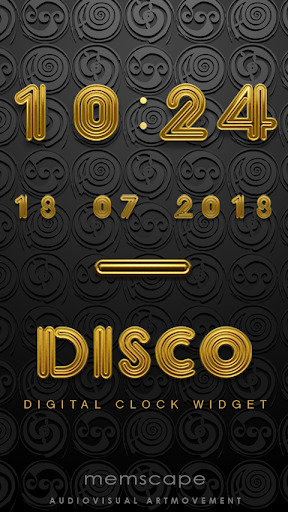 DISCO Digital Clock Widget